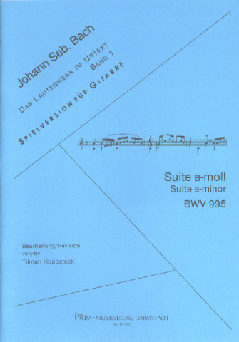 BACH J.S. (1685-1750 Alemania)<br><br>Suite a-moll BWV 995 (Hoppstock)